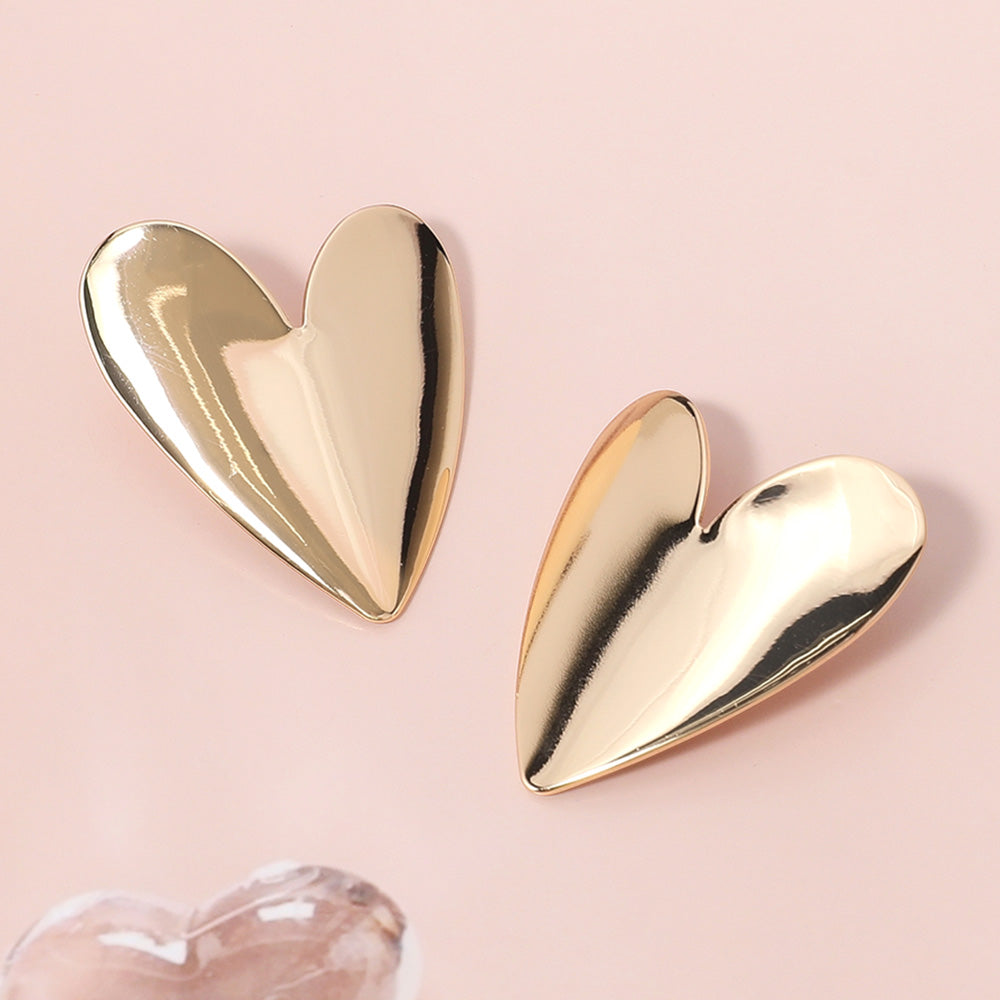 Metal Heart Earrings